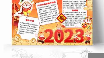 喜迎2023兔年手抄報