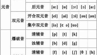 音標發(fā)音48個發(fā)音表（音標發(fā)音48個發(fā)音表諧音）